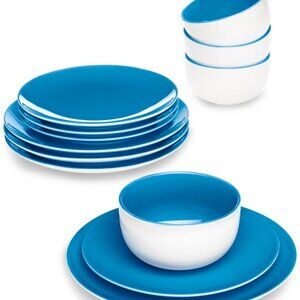 The Cellar 12 Pc. Dinnerware Set Service for 4 Blue